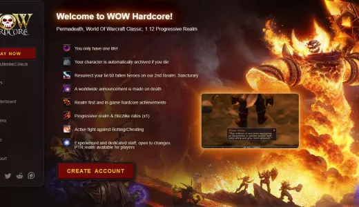 WOW Hardcore! | bestgames.to